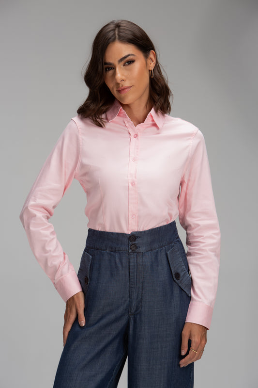 Zoe - Camisa Acetinada